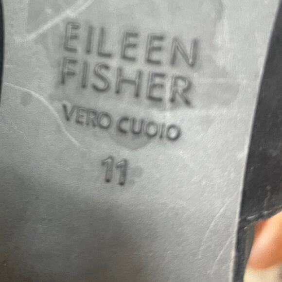 Eileen Fisher Matty Suede Platform Sandal Black Suede Women’s SZ 11 - Picture 7 of 9